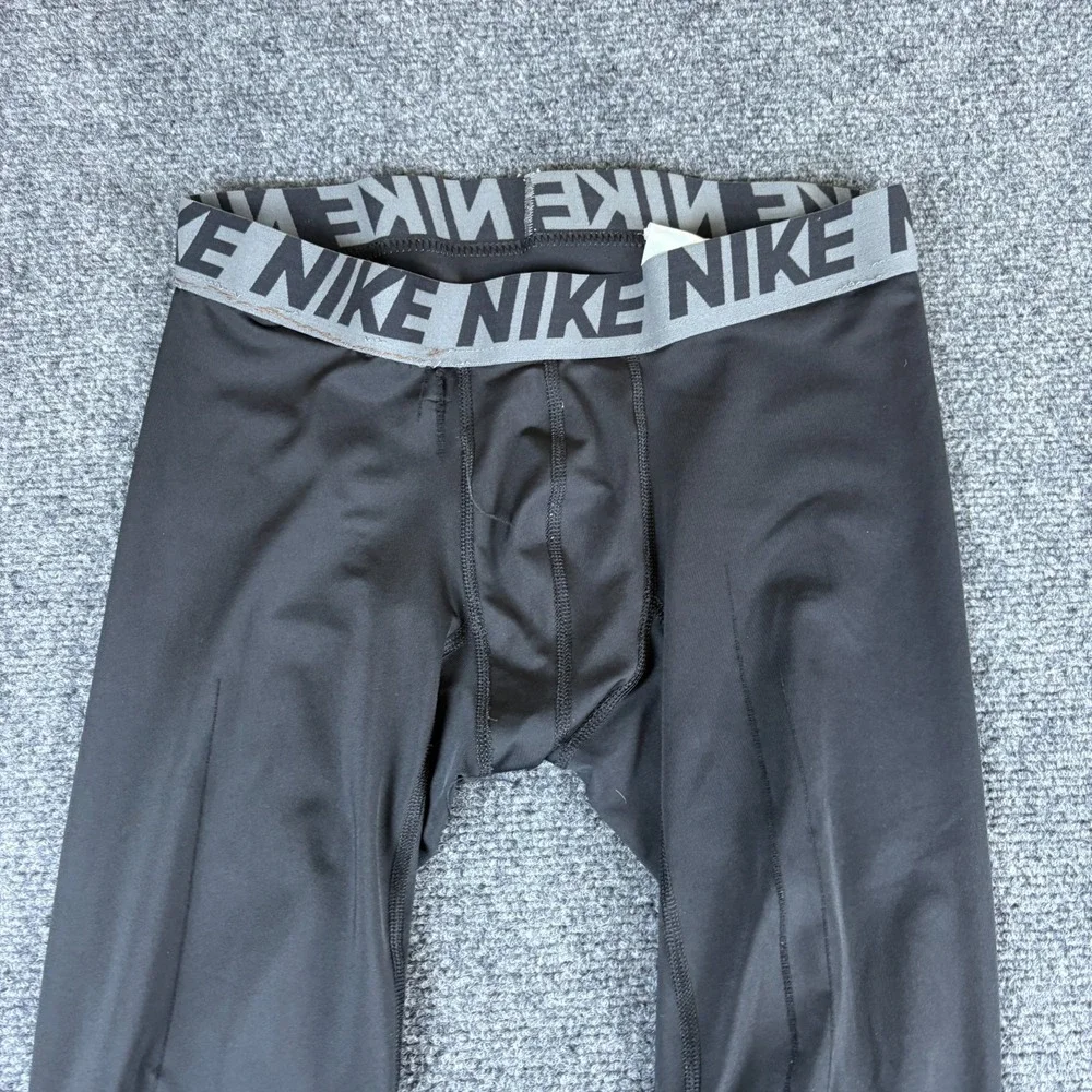 Nike Compression Legging Womens 27x22.5 Black‎ Swoosh Logo Training Activewear